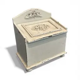 Rustic And Weathered Off White Wood Board Recipe Box