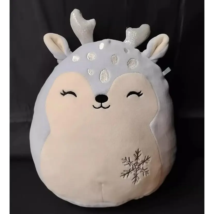 Squishmallows 8" Purple Fawn with Snowflake Plush Perfect