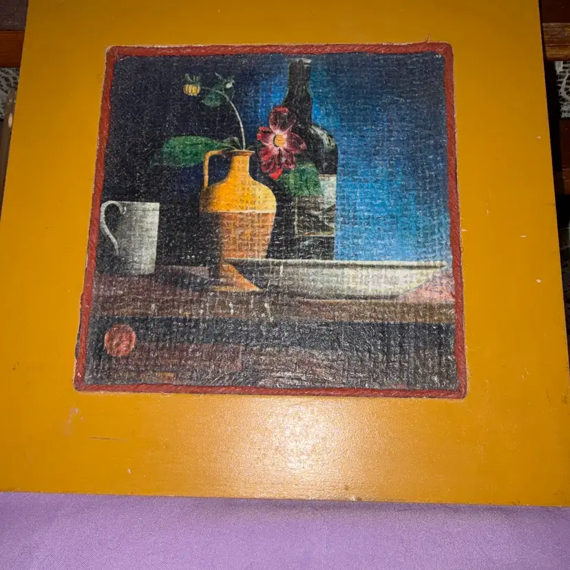 Still Life Picture 9 X 9 Framed