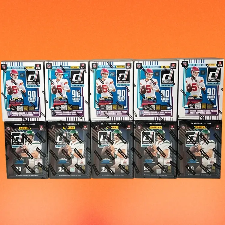 2024/25 Donruss Football 10 Blaster Box Live Team Rip MBB1746 (stacked shipping)