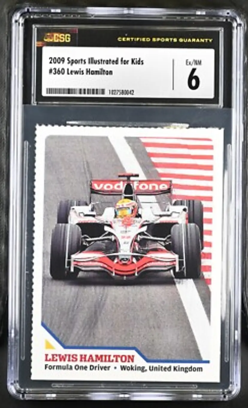2009 Sports Illustrated for Kids Lewis Hamilton Card CSG 6