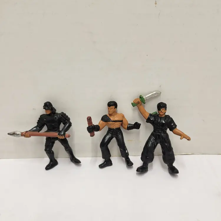 Vintage, 1986, Mattel, GUTS AIKIDO FORCE, Complete Set of (3) Action Figures