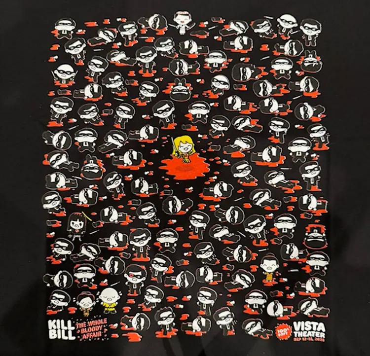 100% Soft KILL BILL: THE WHOLE BLOODY AFFAIR T-Shirt (Black) - Limit 1