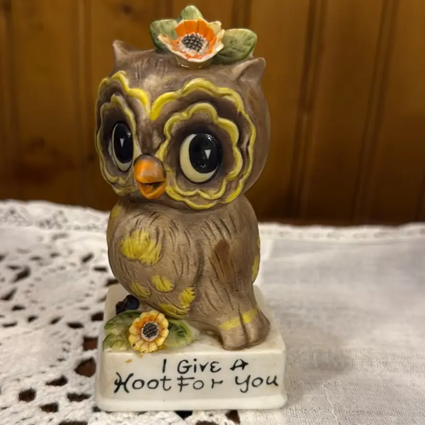 Owl Figurine 4” X 3”