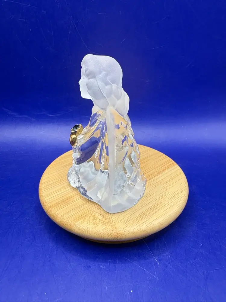 Fenton Art Glass Guardian Angel - September ‘Sapphire’
