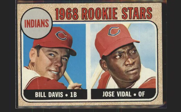 Indians 1968 Rookie Stars (Bill Davis / Jose Vidal) 1968 Topps #432 - (140) - Cleveland Indians 2