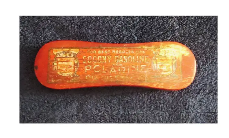 Antique Brush Socony Gasoline Polarine 1910s To 1920s Advertising Petroleum