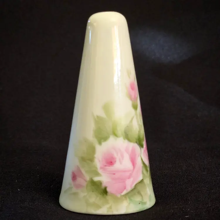Candle Snuffer Bone China Decorative 3” Tall Hand Painted Signed & Dated Vintage