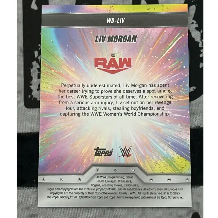 2025 Topps Chrome Women’s Division Liv Morgan Green 06/99