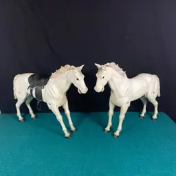 Pair of 1973 Lone Ranger's Horse Silver, Gabriel Toy