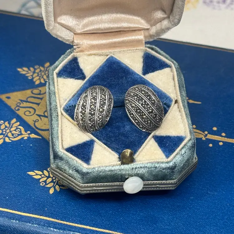 Sterling Silver Marcasite Earrings