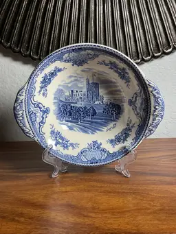 Fruit/Dessert Bowl Old Britain Cadtlrs Blue