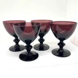 Set 4 Amethyst Goblets By Thomas O’Brien