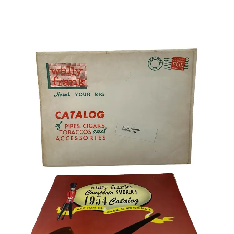 Vintage 1954 Wally Frank Tobacco Pipe Catalogue 