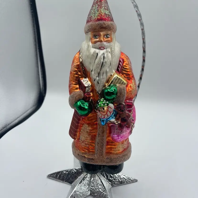 Christopher Radko "Dublin Way Santa" Santa Ornament 1997 8.5”