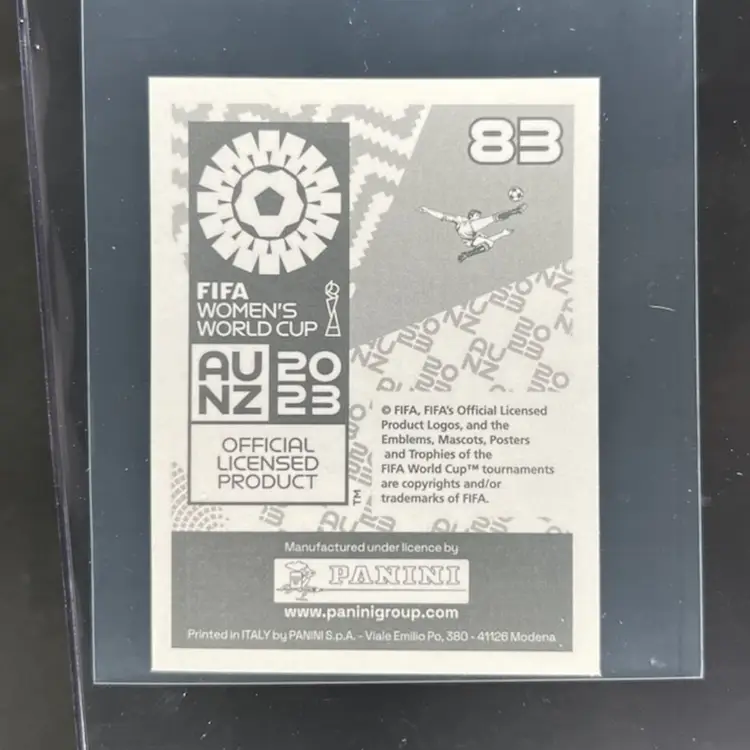 Kyra Cooney Cross 2023 Panini Women’s World Cup Sticker Australia Soccer Card