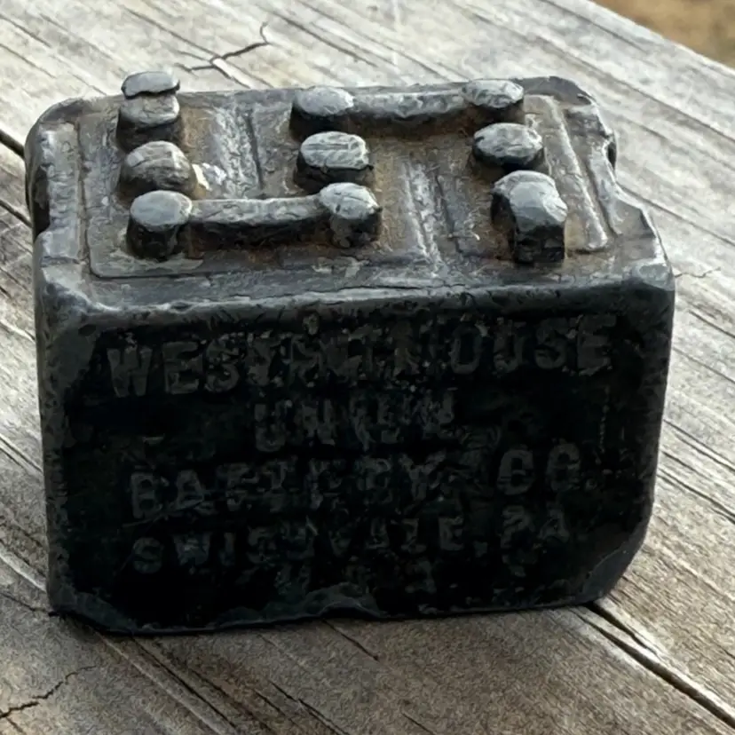 Westinghouse Union Battery Co. Lead Paperweight