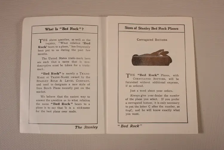 Bedrock Plane Brochure, Reprint (9046)