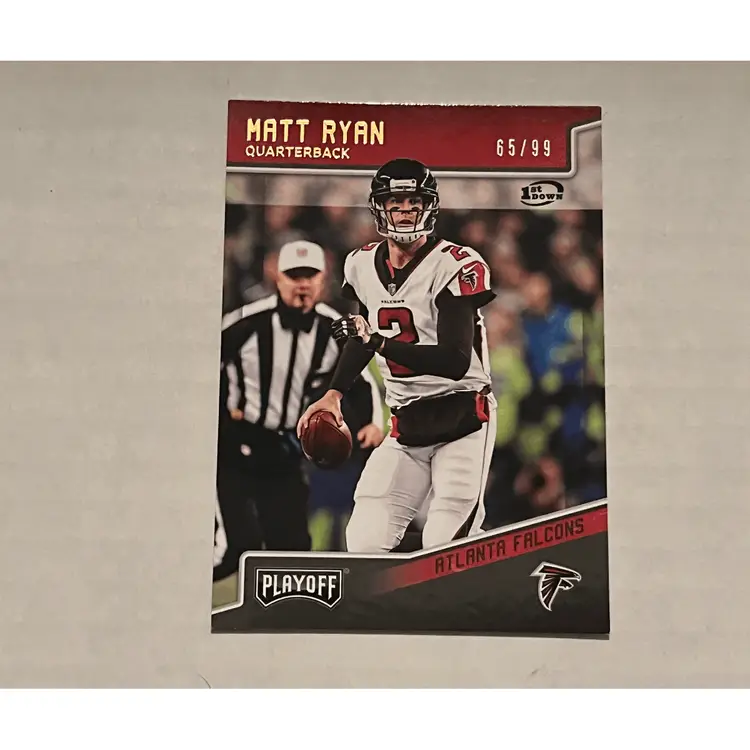 2018 PANINI PLAYOFF MATT RYAN #7 1ST DOWN 67/99