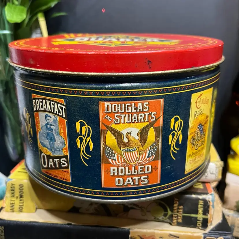 MARKDOWN! Quaker Oats Limited Edition Tin 1983 ~7x4.25"