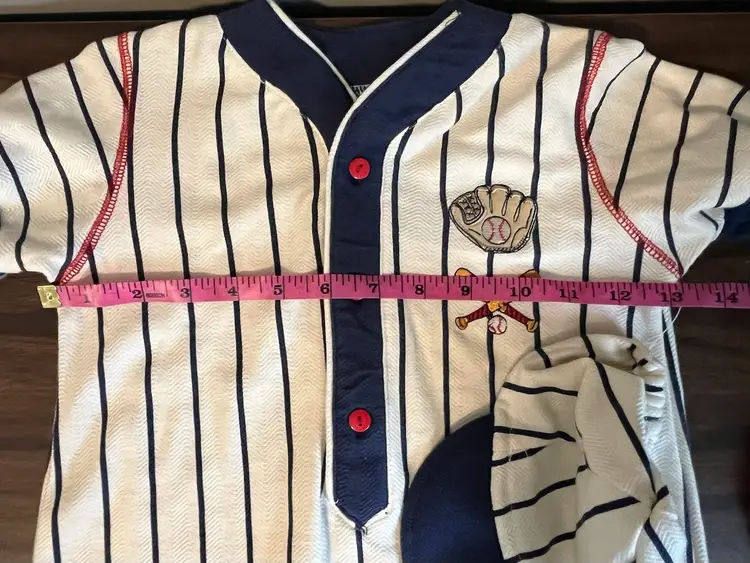 Doe-Spun Baseball Onesie