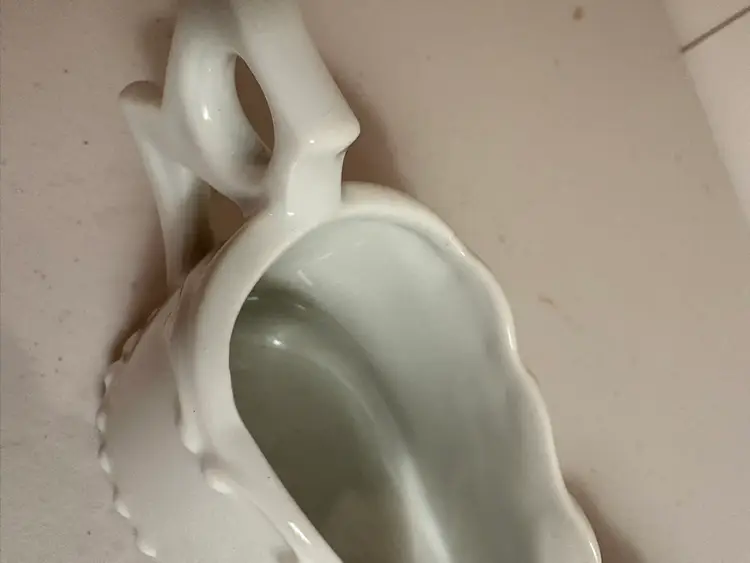 Vintage white porcelain utensil holder