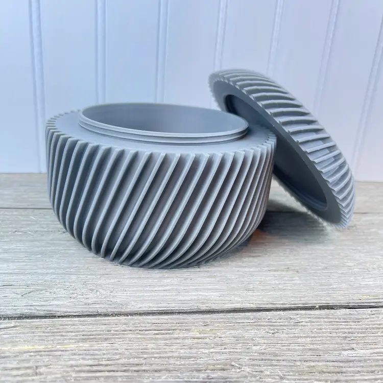 3D Printed Lidded Storage Bin, The Toka Storage Container, Desk Organizer, Office Storage, Modern Storage Bin, Eco-friendly