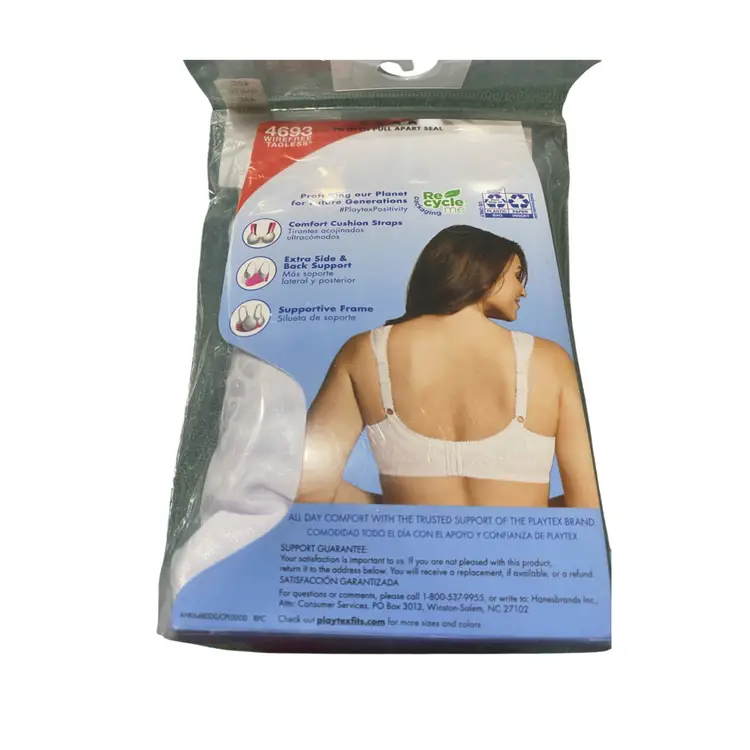 Playtex 18 Hour White Bra 48C