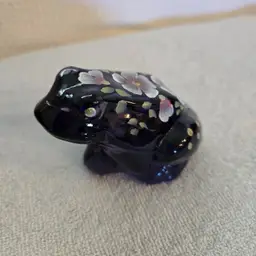 Fenton Purple Glass Frog