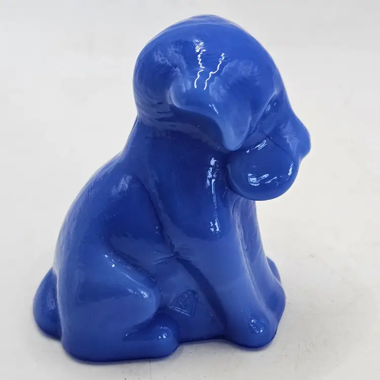 Boyd Degenhart dog Pooch miniature Figurine Vintage blue