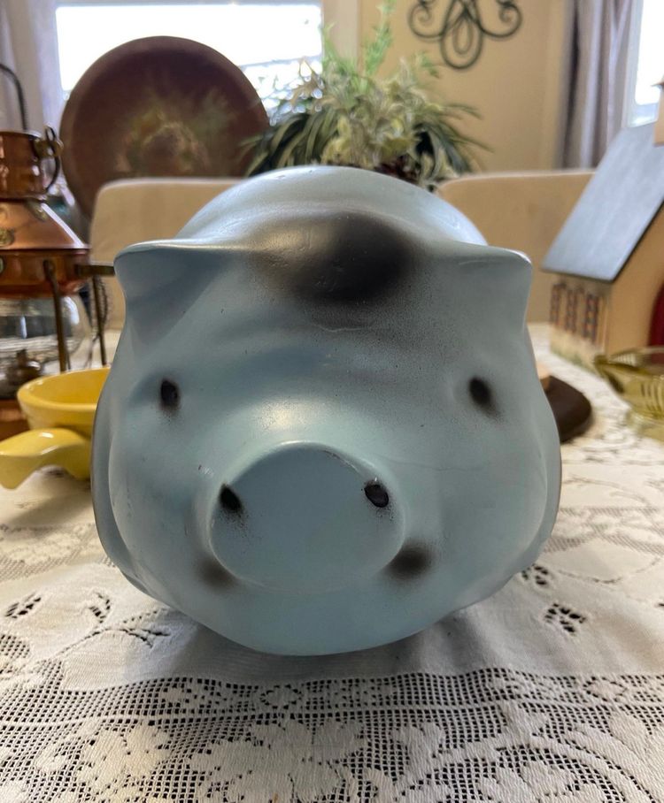 Vintage Chalkware Piggy Bank