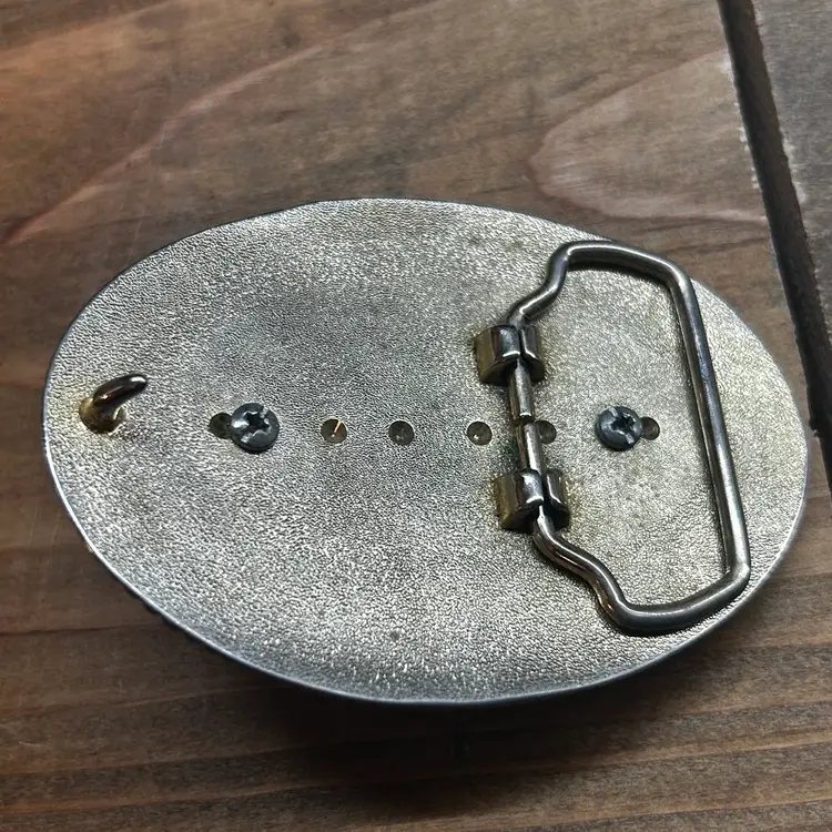 Gold Flake Turquoise Southwest Hippie Boho Western Cowgirl VTG Belt Buckle