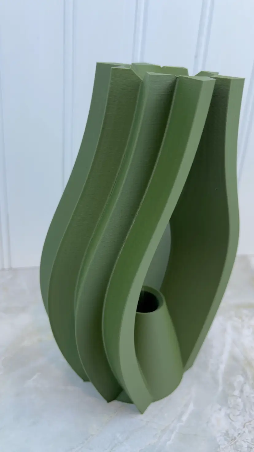 Unique Modern Vase, The Krono Vase, Flower Vase, Dried Flowers, Bookshelf Table Decor, Plant Lovers, Multiple Colors