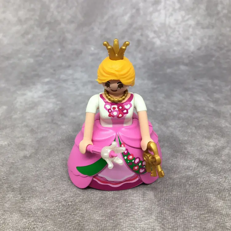 Playmobil Queen in Pink & White Dress Figure
