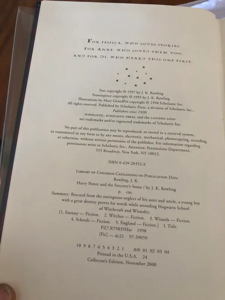 HARRY POTTER AND THE SORCERER'S STONE Leather Bound Collectors Edition 