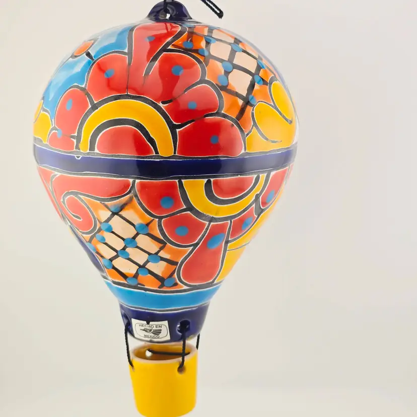 Talavera Mexico Hanging Hot Air Balloon