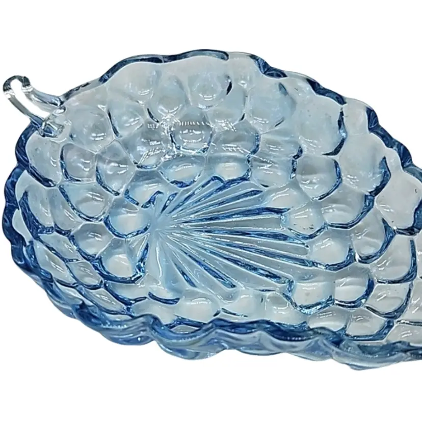 Glass Dish Light Blue