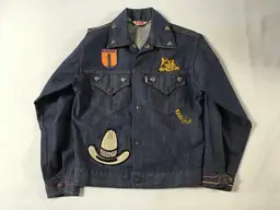 Vintage 80s Levi’s Youth Denim Jacket with Vintage Patches