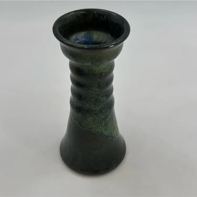 Hand Thrown Red Clay Bud Vase Makers Mark B