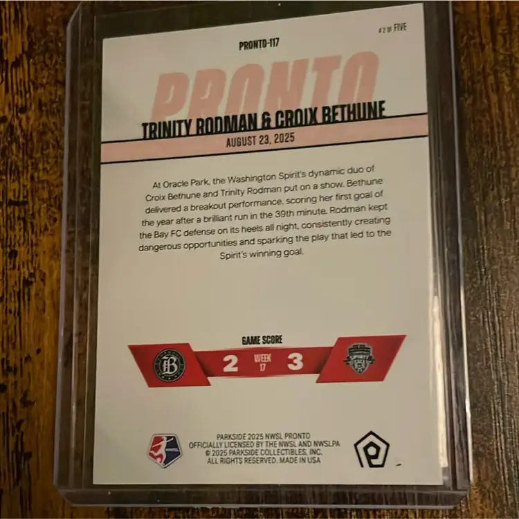 Trinity Rodman And Croix Bethune Pronto 2/5