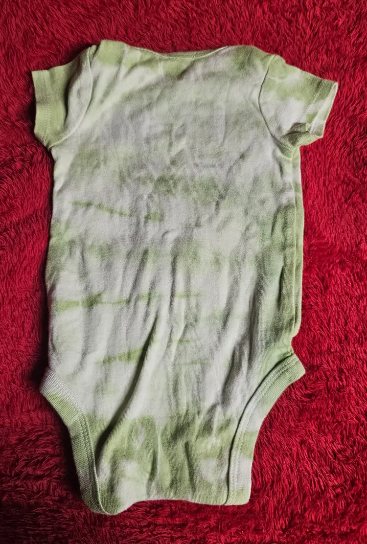 Gerber 3-6 Month Onesie, Short Sleeve Green Tie-Dye