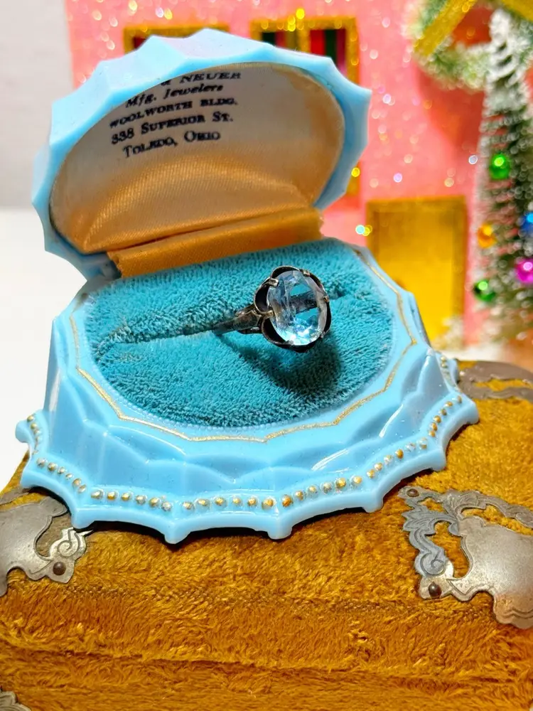 Vintage Sterling Silver Sarah Cov Ring Size 7