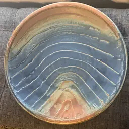Amazing Handcrafted Pottery Plate Wall Hanging—signed By The Artist
14 Inches Across