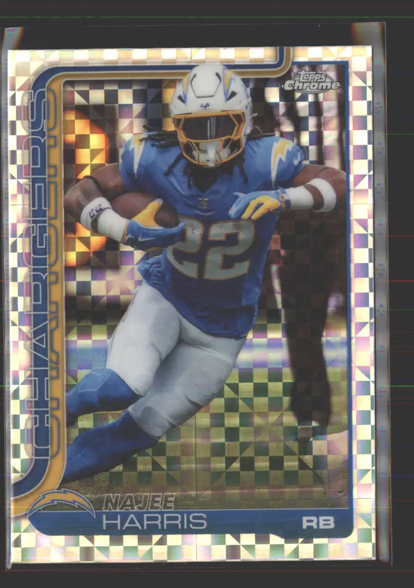 Najee Harris 2025 Topps Chrome X-Fractor #161 - (142) - Los Angeles Chargers