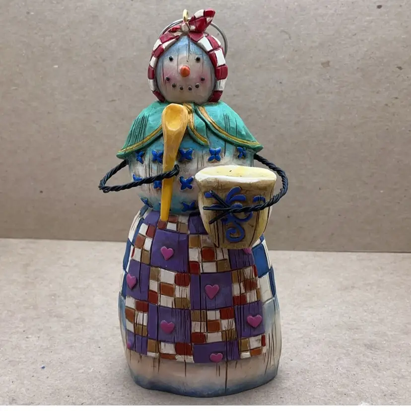 POW3 Jim Shore Heartwood Creek 2003 Snow Lady Christmas Ornament 5"