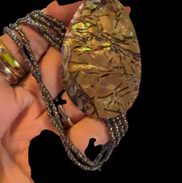 Coldwater Creek Shell Necklace With Beads