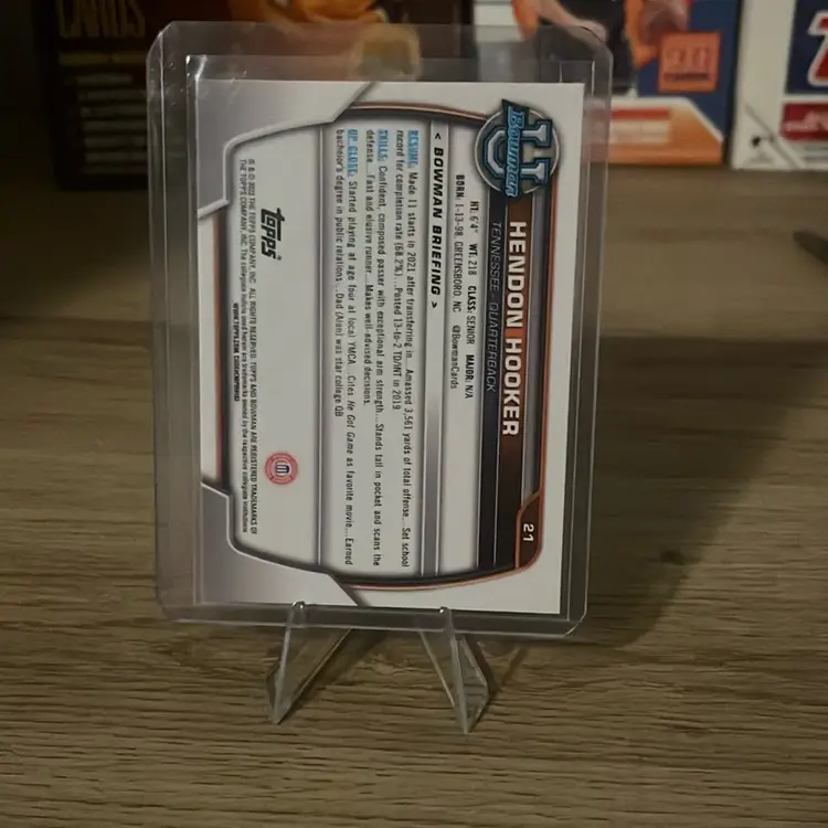 2022 Bowman U Hendon Hooker 1st Bowman