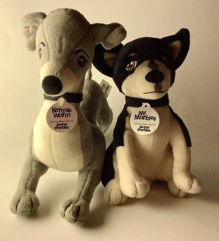 Jenna Marbles Kermit Worm & Mr. Marbles Plush Toys