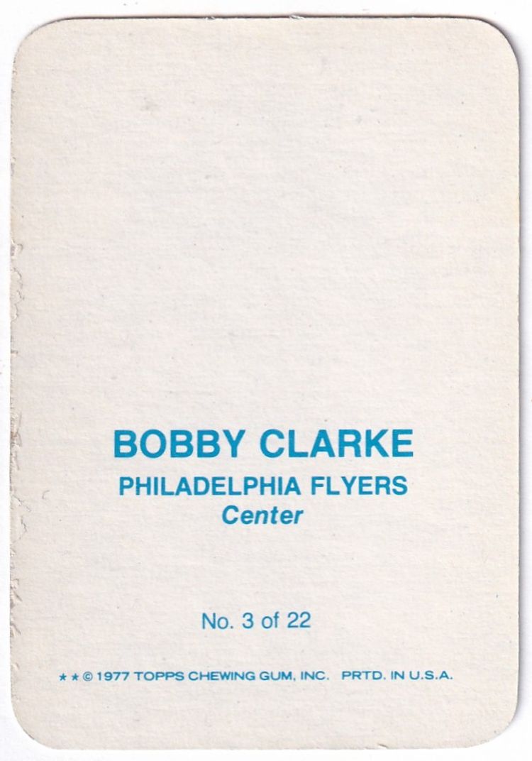 1977-78 Topps/O-Pee-Chee Glossy #3 Bobby Clarke Philadelphia Flyers Hockey Card