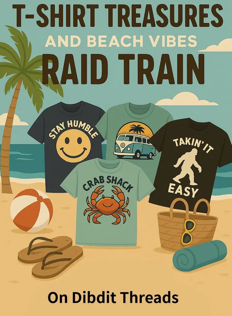 Tees & Beach Vibes Raid Train! 🚂 